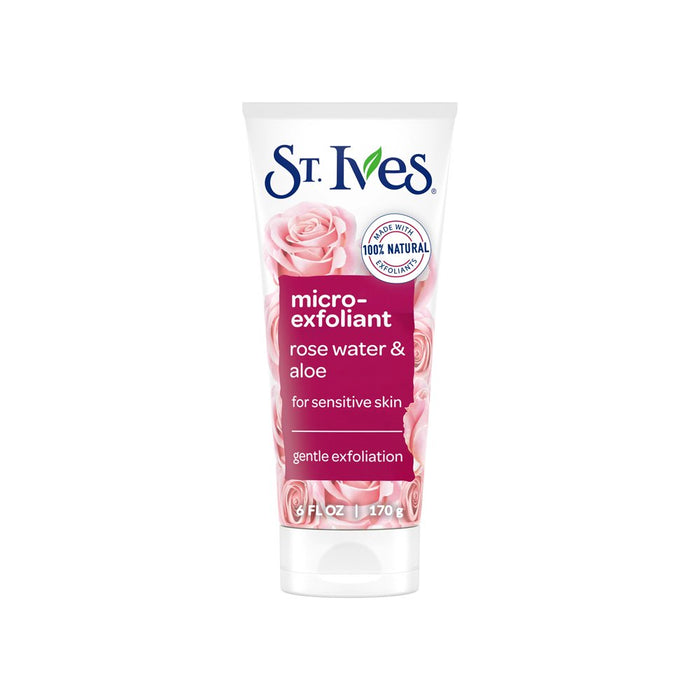 St. Ives Micro Exfoliant Rose Water and Aloe Scrub for Sensitive Skin -170g