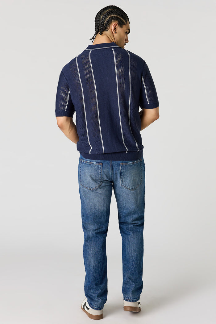 Straight Washed Dark Jean