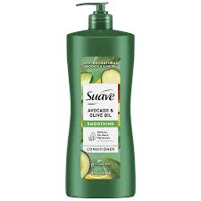 SUAVE 100% Natural Avocado & Olive Oil Smoothing Conditioner بلسم طبيعي 100% بزيت الأفوكادو وزيت الزيتون لتنعيم الشعر