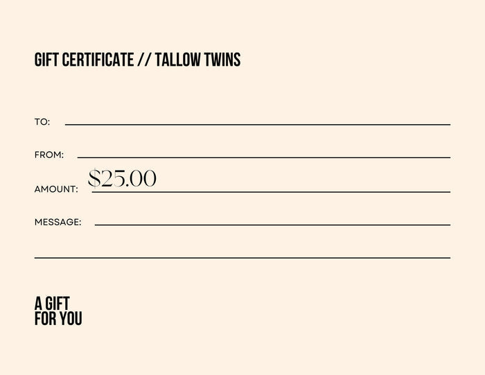 Tallow Twins Gift Card