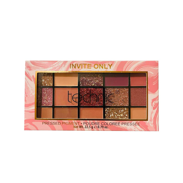 Technic Pressed Pigment Eyeshadow Palette- Invite Only 22.5g