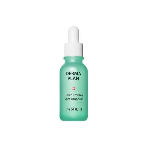 theSAEM DERMA PLAN Green Trouble Spot Ampoule 20ml - Komiko Beauty