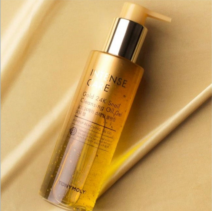 TONYMOLY intense care gold 24k snail cleansing oil gel جل زيتي لتنظيف البشرة