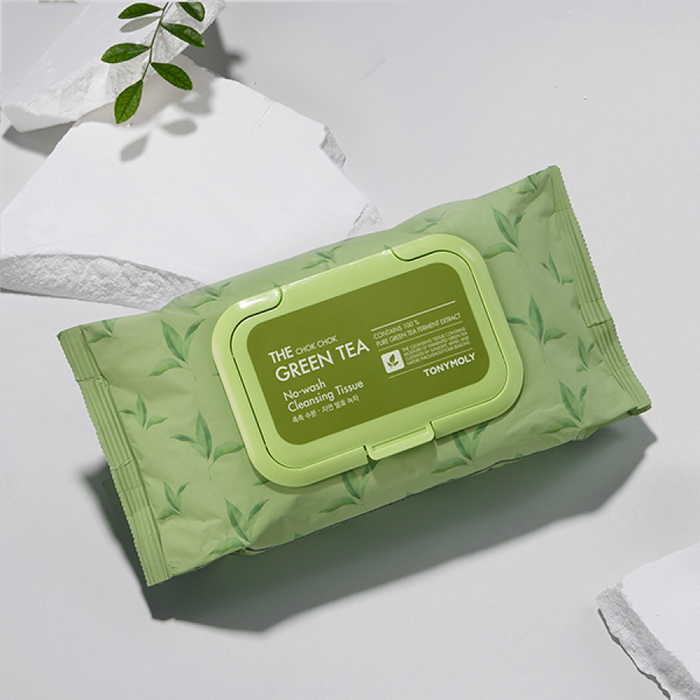 TONYMOLY The Chok Chok Green Tea Cleansing Tissue مناديل تنظيف البشرة