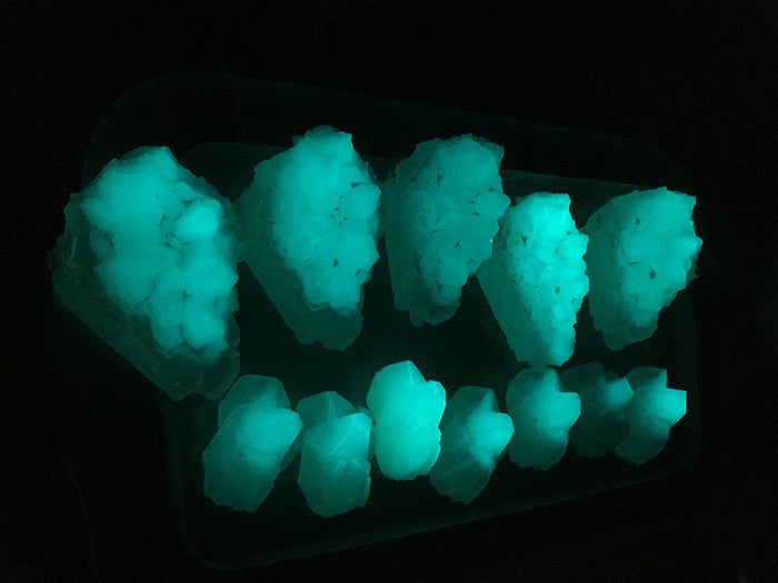 URETHANE GLOW IN THE DARK CRYSTAL- SMALL (MINT GREEN)