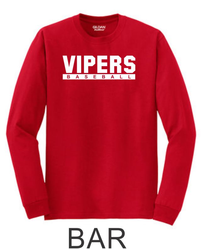 Vipers Long Sleeve Tee- 4 designs