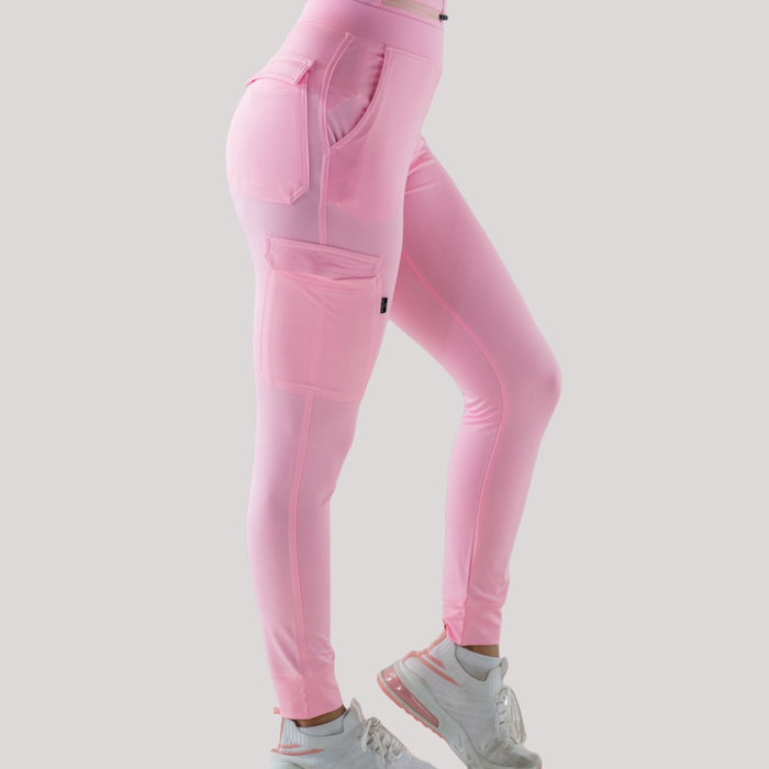 Women's Scrubs Jogger Pants 901 Pale Pink, Super Stretch Scrubs