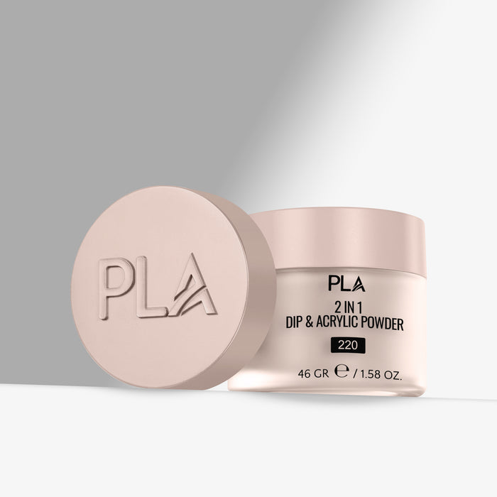 PLA 2-in-1 Dip & Acrylic Powder container on a light gray background