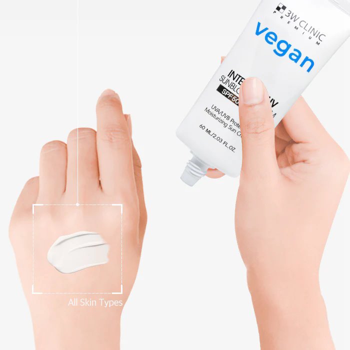 3W Clinic Premium Vegan Intensive UV Sunblock Cream 60ml