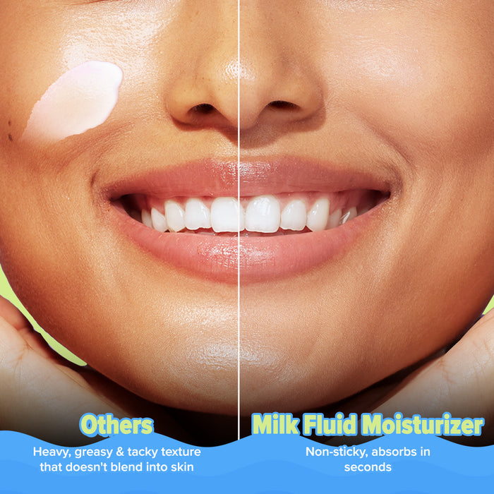 Smooth skin comparison showing hydrated and healthy-looking finish