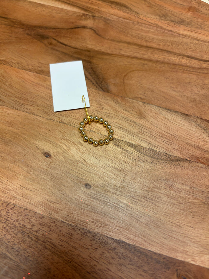 Gold filled beaded ring from Lula 'n' Lee featuring a delicate beaded design, shown on a neutral background.
