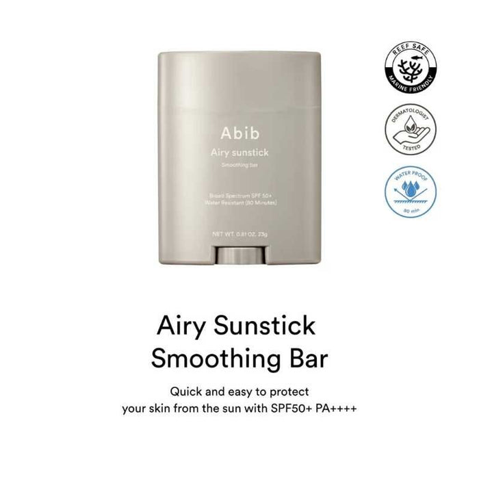 Abib Airy Sunstick Smoothing Bar 23g (Expiry: 23/04/2027)