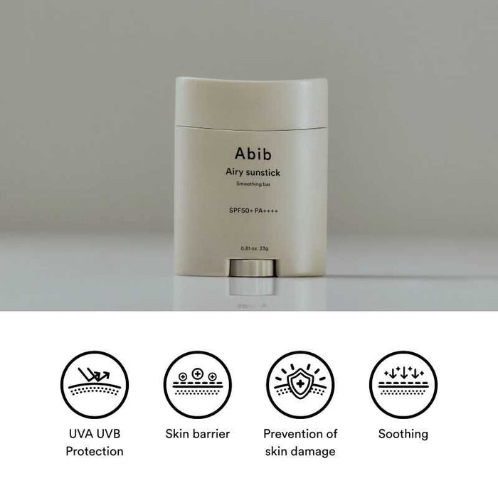 Abib Airy Sunstick Smoothing Bar 23g (Expiry: 23/04/2027)