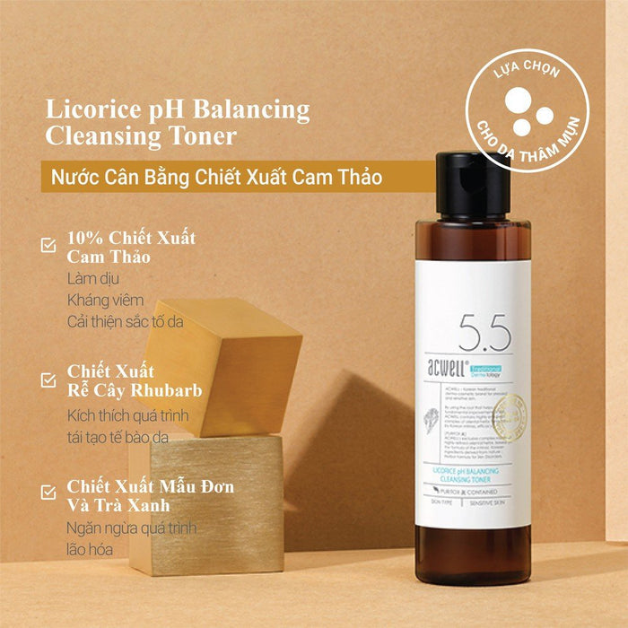 Acwell Licorice pH Balancing Cleansing Toner 150ml