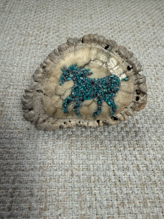 Antler Horse Belt Buckle
