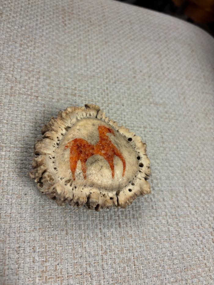 Antler Horse Belt Buckle