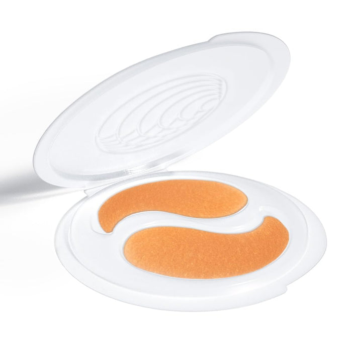 Augustinus Bader The Eye Patches in a white case with two gold hydrogel under-eye patches
