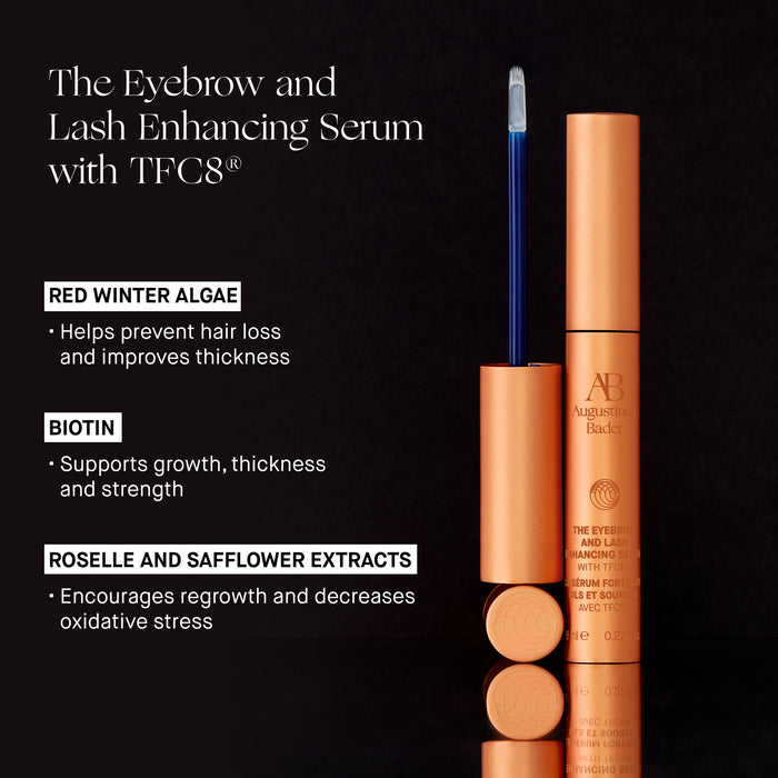 Augustinus Bader Eyebrow and Lash Enhancing Serum with TFC8, copper tube and applicator