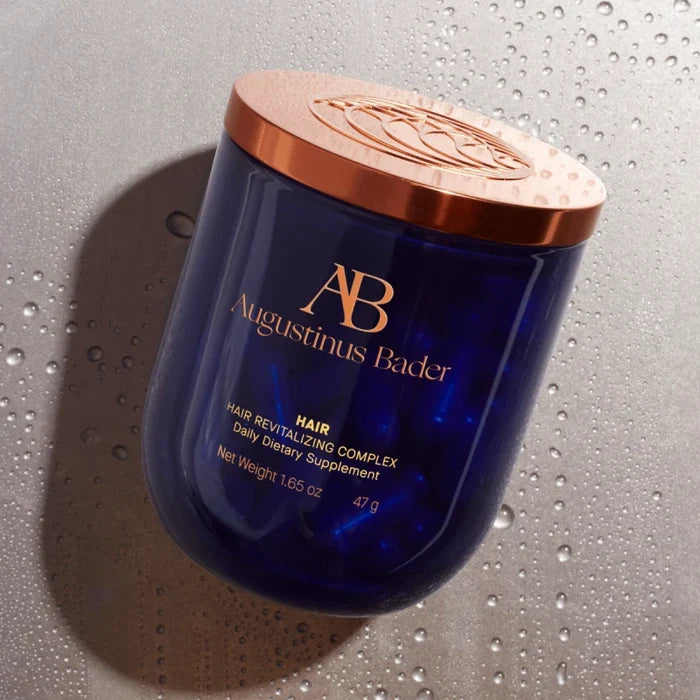 Augustinus Bader The Hair Revitalizing Complex blue jar with copper lid