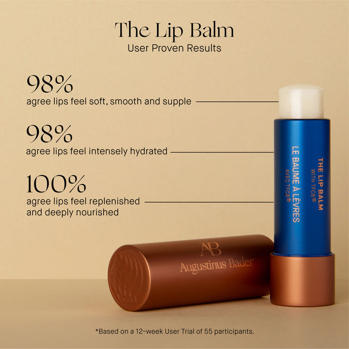 Augustinus Bader The Lip Balm with user-proven results, blue and copper tubes