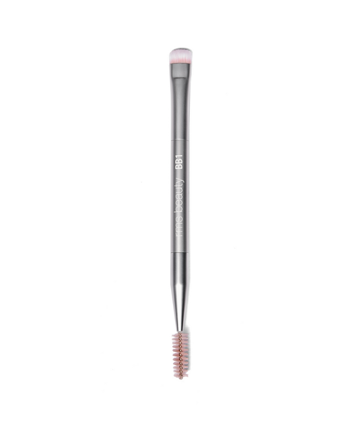 Back2Brow Brush a dual-sided eyebrow brush. The top is plush, dense brush it sweeps powder easily through the brow for a full, natural look. The spoolie end helps diffuse, shape and blend, for a soft effect.