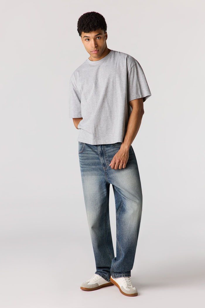 Baggy Washed Dark Jean
