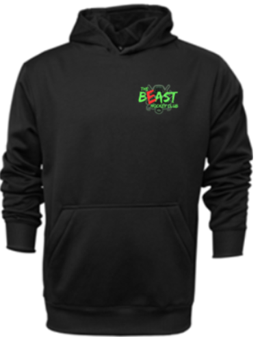 BEAST HOCKEY YOUTH PERFORMANCE HOODED SWEATSHIRT-SHADOW LOGO