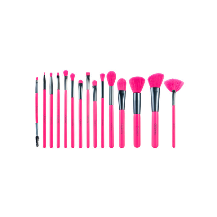 BEAUTY CREATIONS DEAR TO BE BRIGHT BOMB AF 15 PC BRUSH SET سيت فرش المكياج مع حقيبة