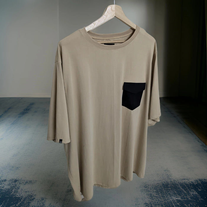 Beige Patch Pocket Co-ord Set (Cotton)