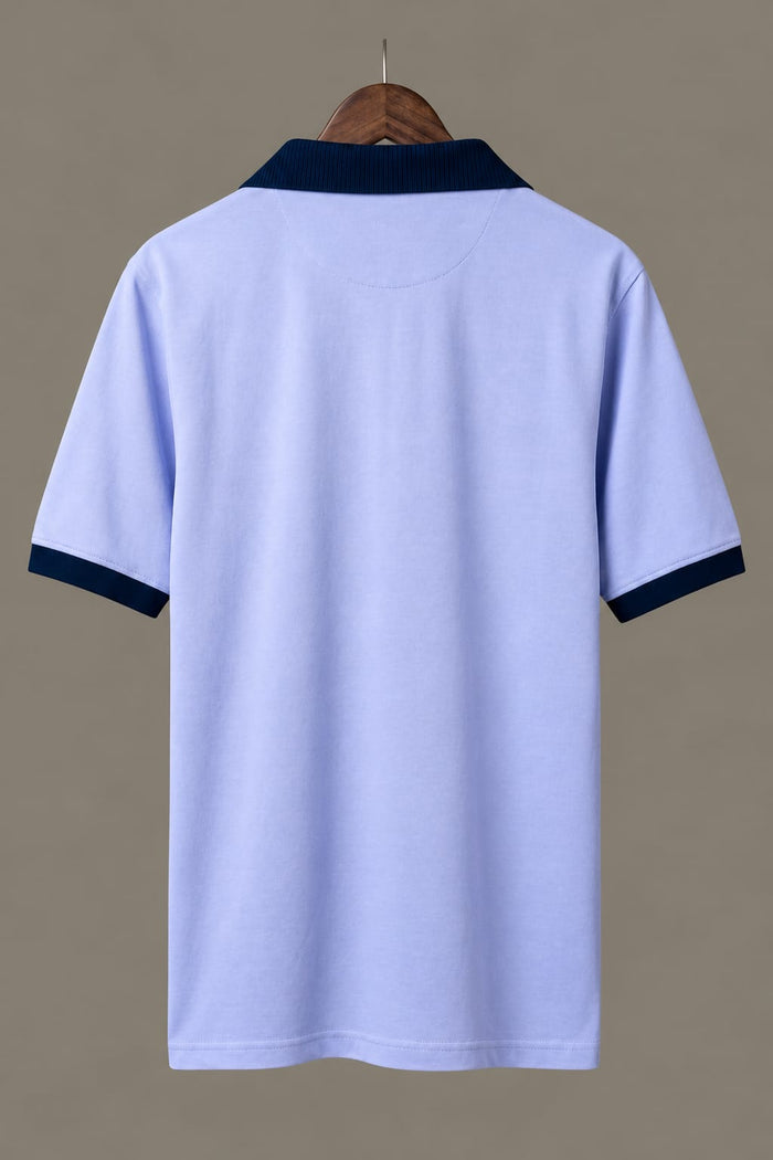 Belmont Blue Collar Polo (Premium Cotton Blend)