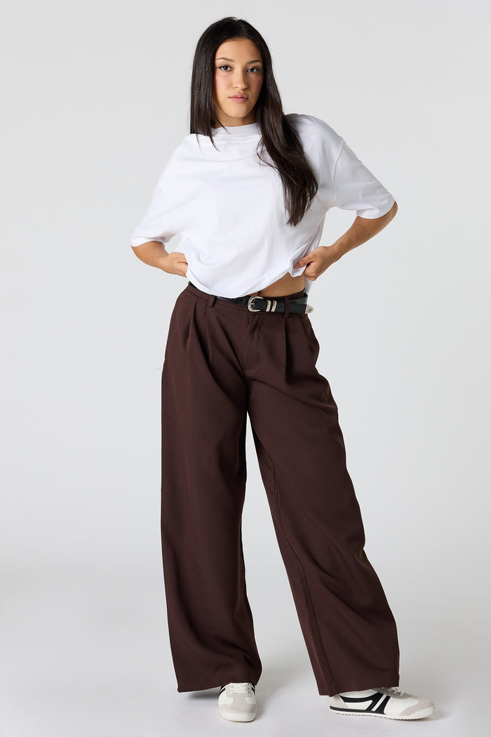 Belted Baggy Dress Pant