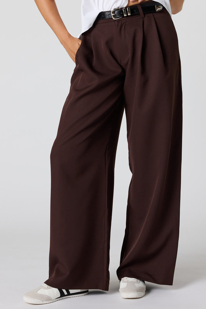 Belted Baggy Dress Pant