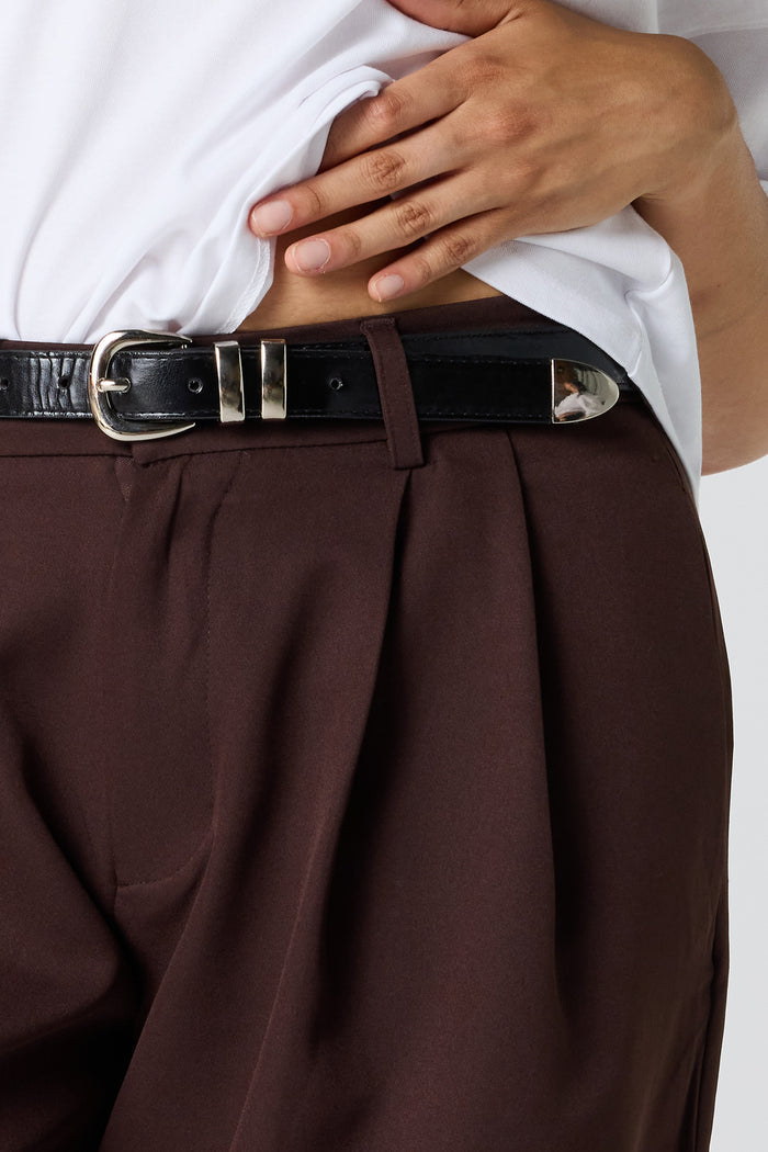 Belted Baggy Dress Pant