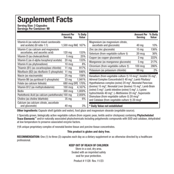 Bio-Glycozyme Forte (90 ct) by Biotics Research