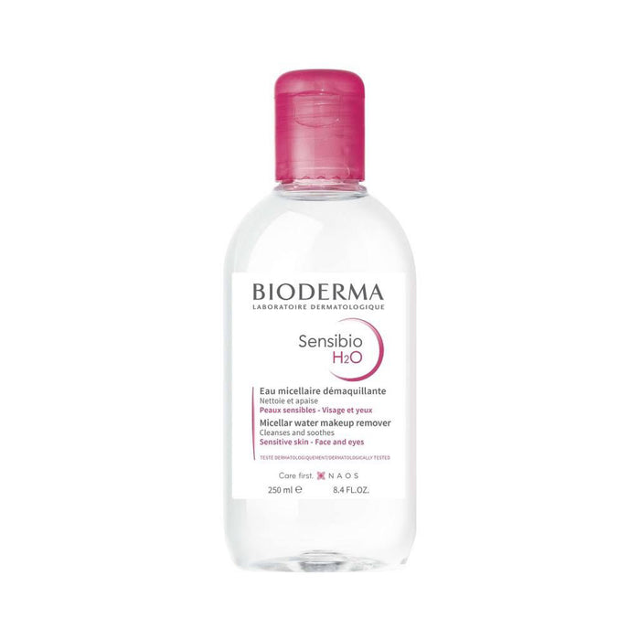 BIODERMA H2O The Original Micillar Water Cleanses Removes Makeup Soothes sensitive skin face and eyes￼مزيل المكياج ماء الميسلار من بايو ديرما