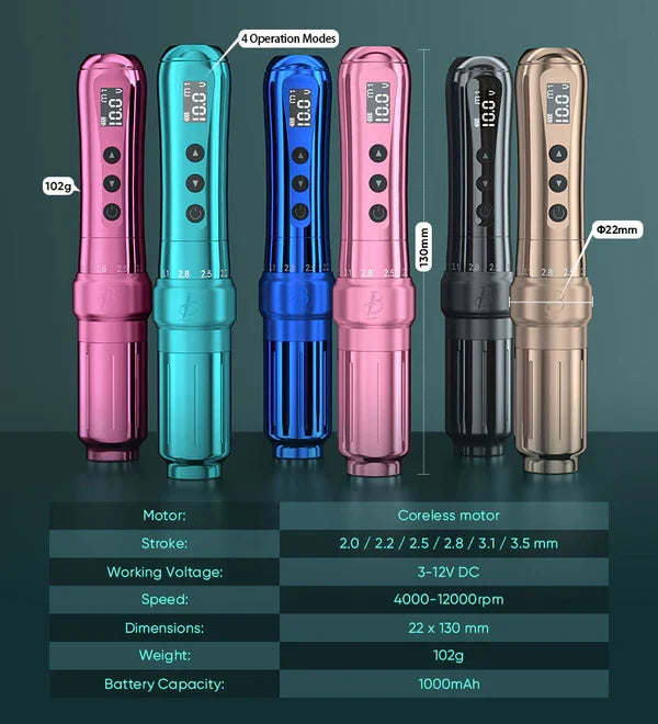 Biomaser Thunder U1 Wireless PMU Pen Machine | Permanent makeup Machine | Permanent Tattoo Machine Eyebrows & Lips - SD Cosmetics Care