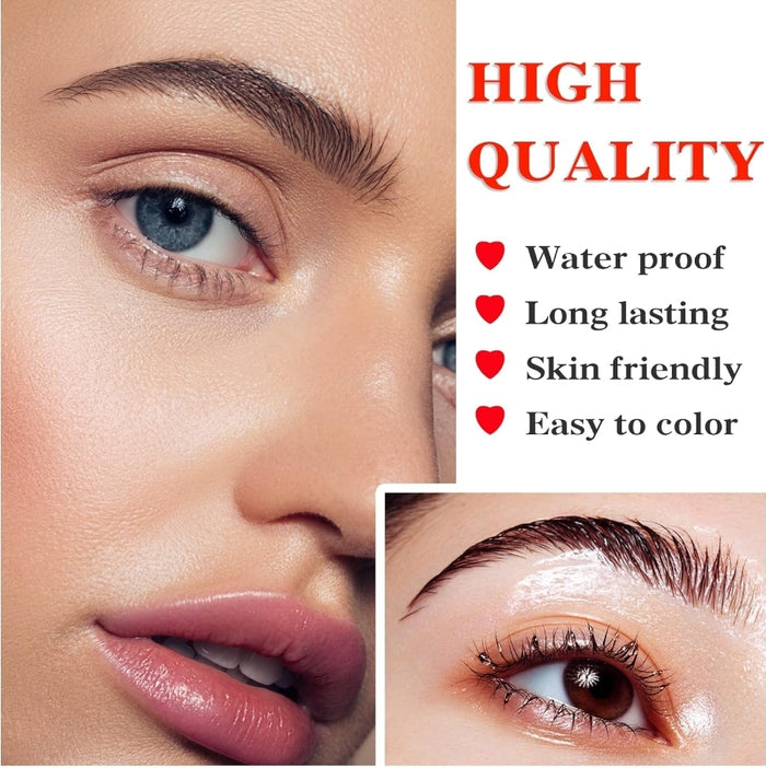 Black Waterproof Eyebrow Pencil Brow Pencil Long Lasting Microblading Supplies Kit,Brow Pencil Set for Marking,Creat Natural Eyebrow Makeup (1 pencil) - SD Cosmetics Care
