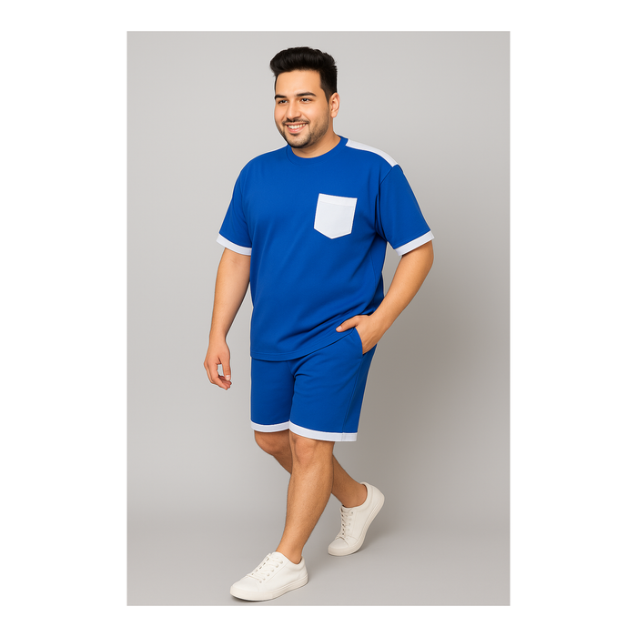 Blue and White Stripe Cotton Co-ord Set