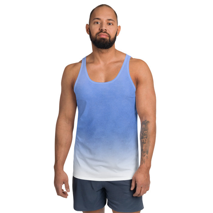 Blue Gradient AOP Unisex Tank Top