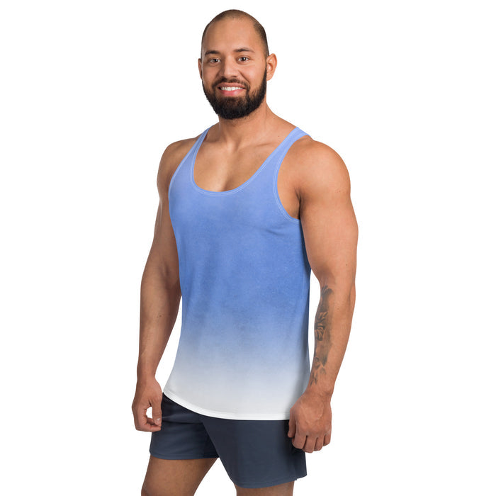 Blue Gradient AOP Unisex Tank Top
