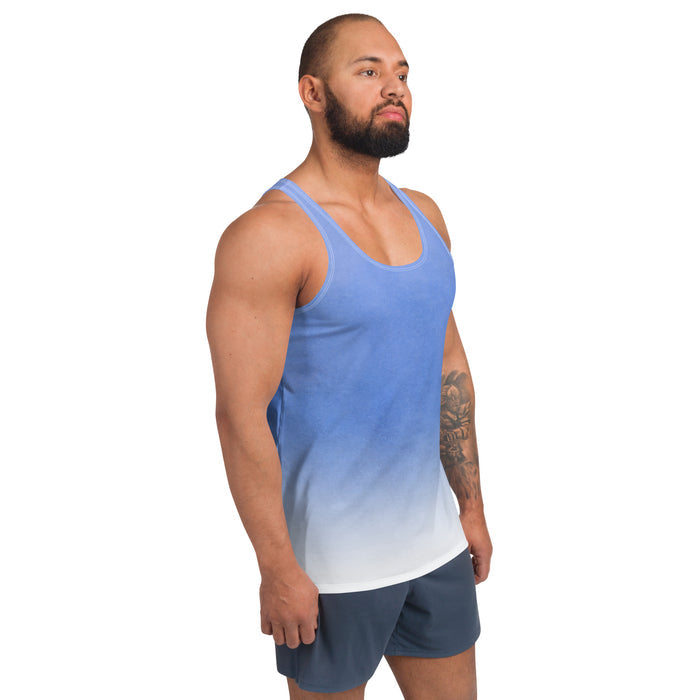 Blue Gradient AOP Unisex Tank Top