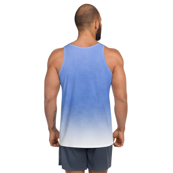 Blue Gradient AOP Unisex Tank Top