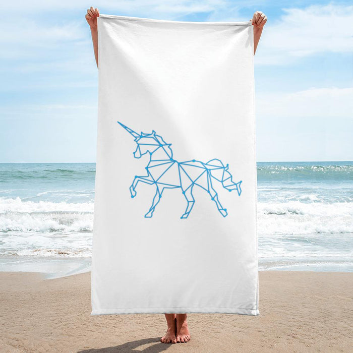 Blue Unicorn Beach Towel - Billyforce Shop