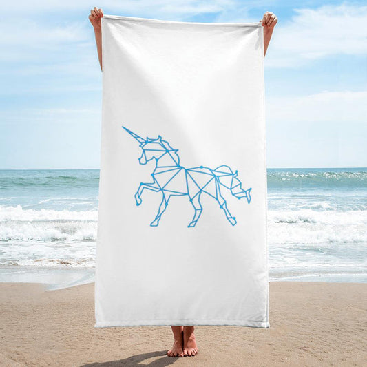 Blue Unicorn Beach Towel - Billyforce Shop