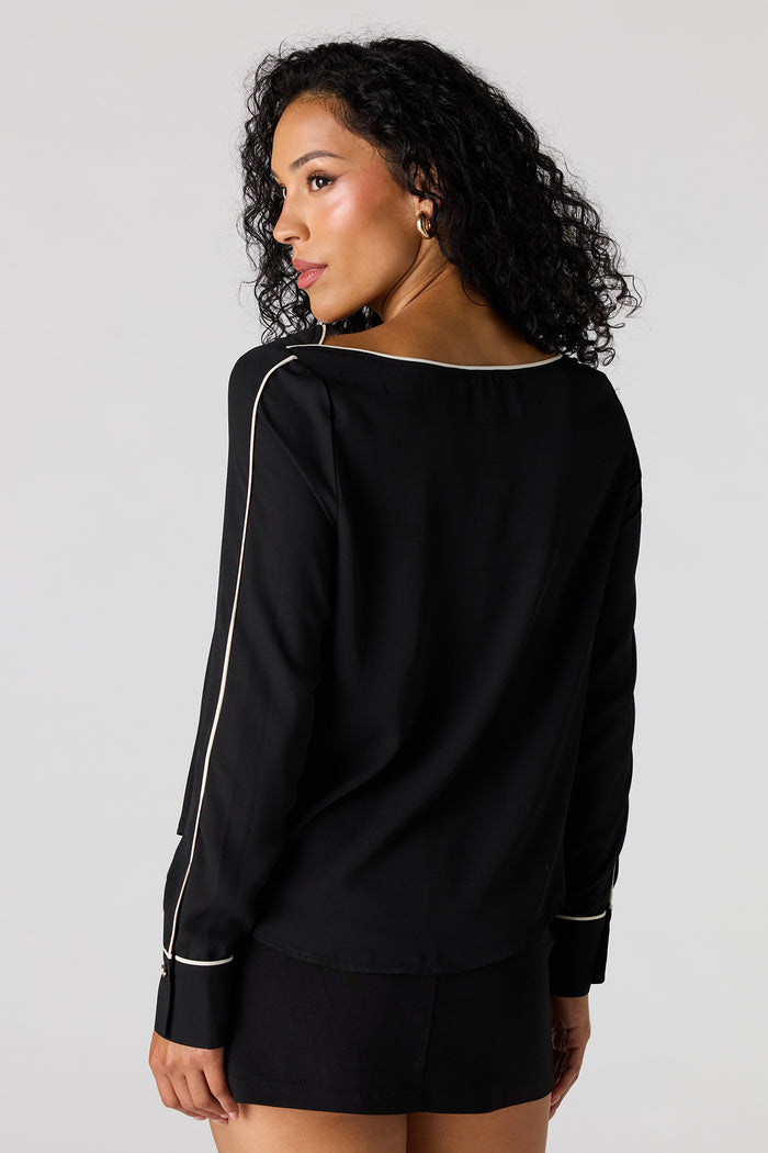 Boat Neck Blouse