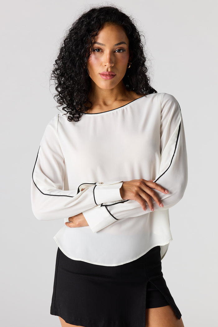Boat Neck Blouse