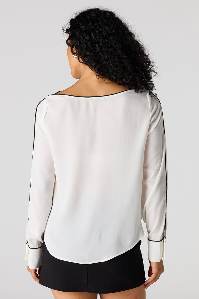 Boat Neck Blouse