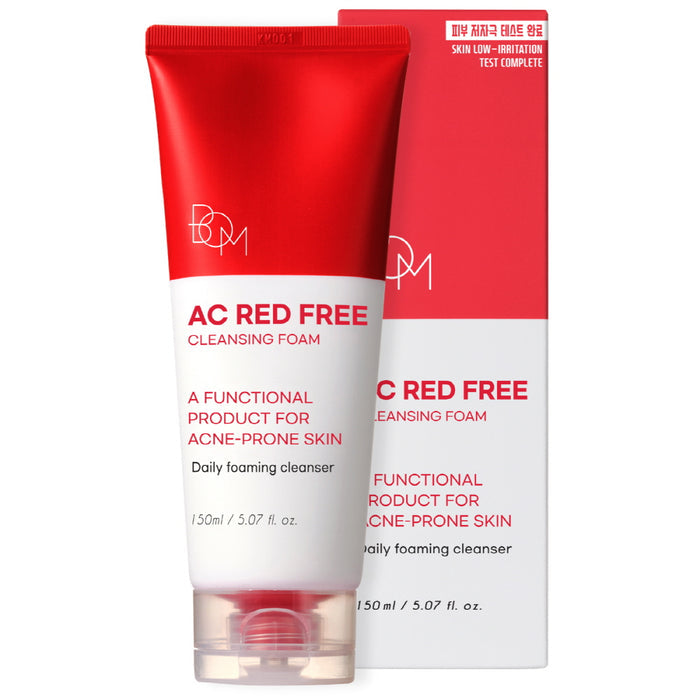 BOM Ac Red Free Cleansing Foam - valomosios veido putos