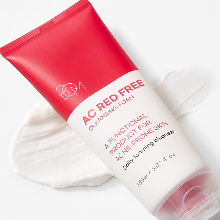 BOM Ac Red Free Cleansing Foam - valomosios veido putos