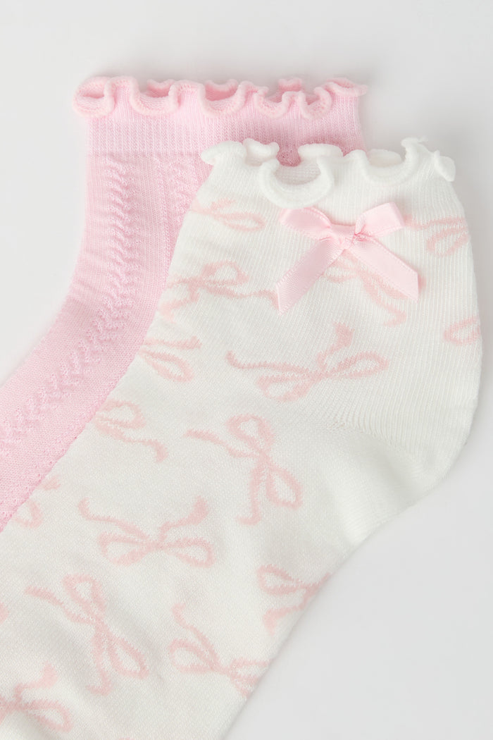 Bow Ruffle Socks (5 Pack)